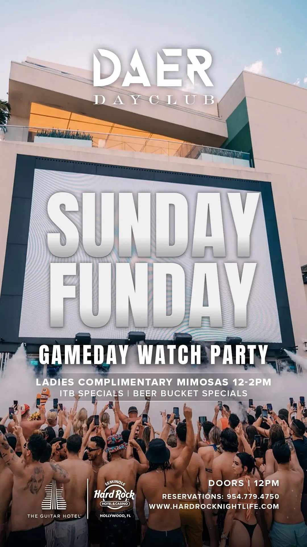 Gameday Watch Party at DAER Dayclub