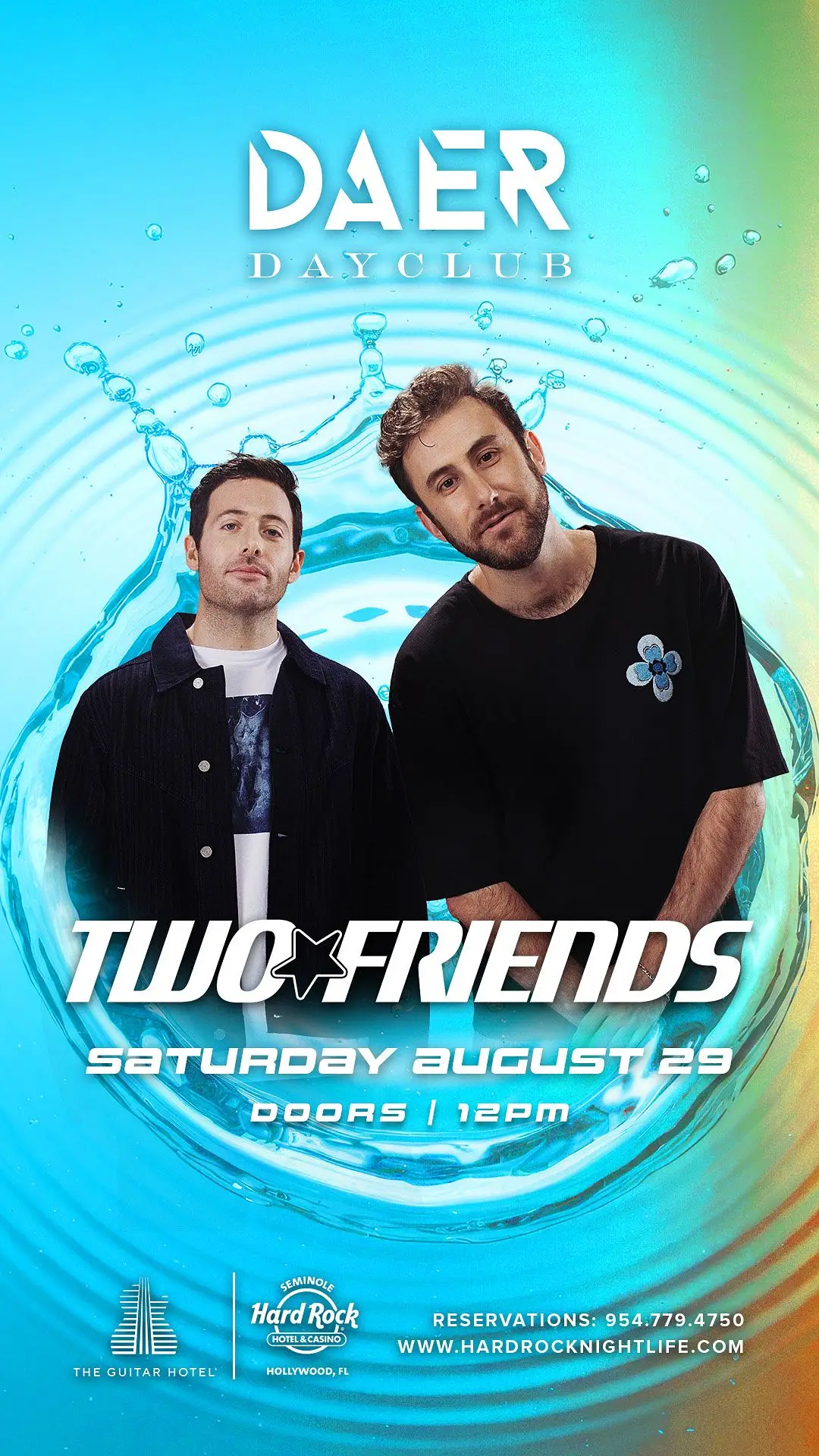Two Friends at DAER Dayclub - Saturday August 29, 2026