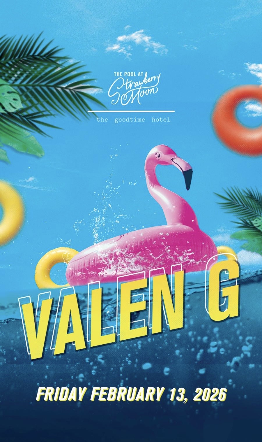 Friday February 13th at Strawberry Moon with Sounds by VALEN G