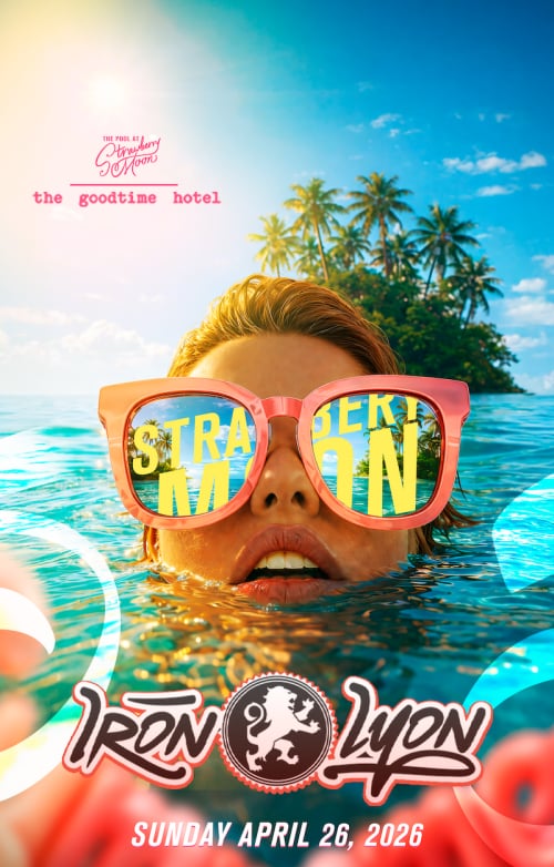 Sunday April 26th at Strawberry Moon with Sounds by IRON LYON